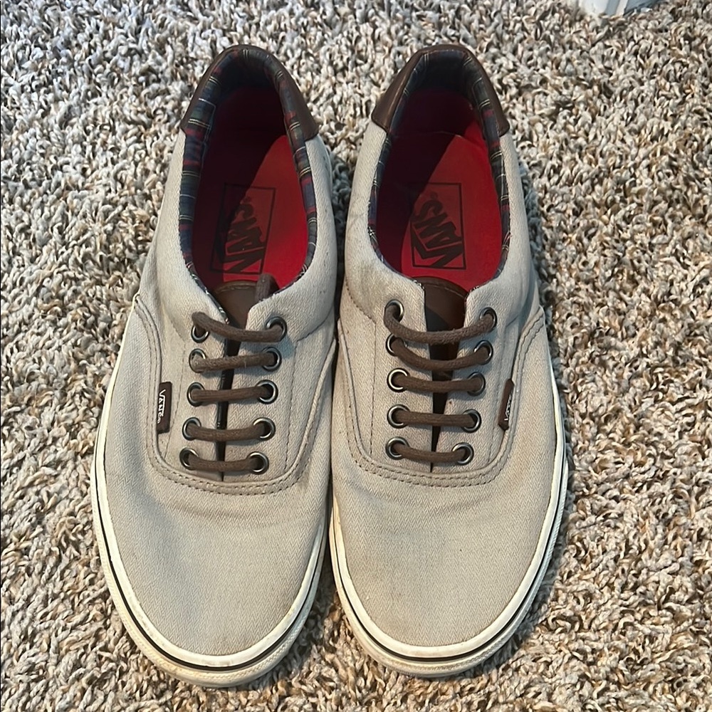 Vans Gray Canvas Sneakers with Classic Design